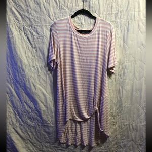 Annabelle brand pink and white knotted tunic